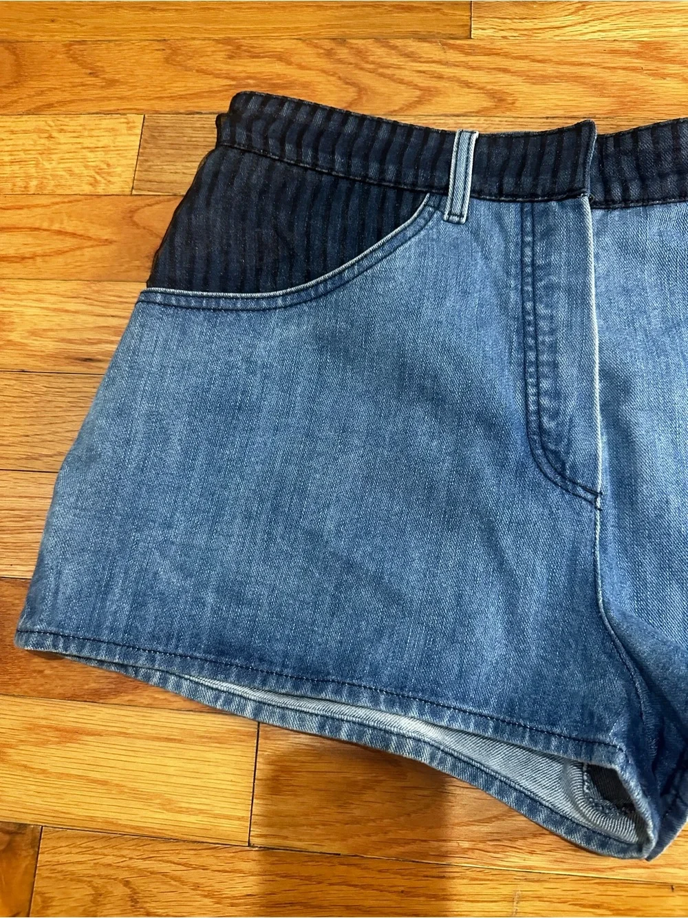 CHANEL denim shorts
